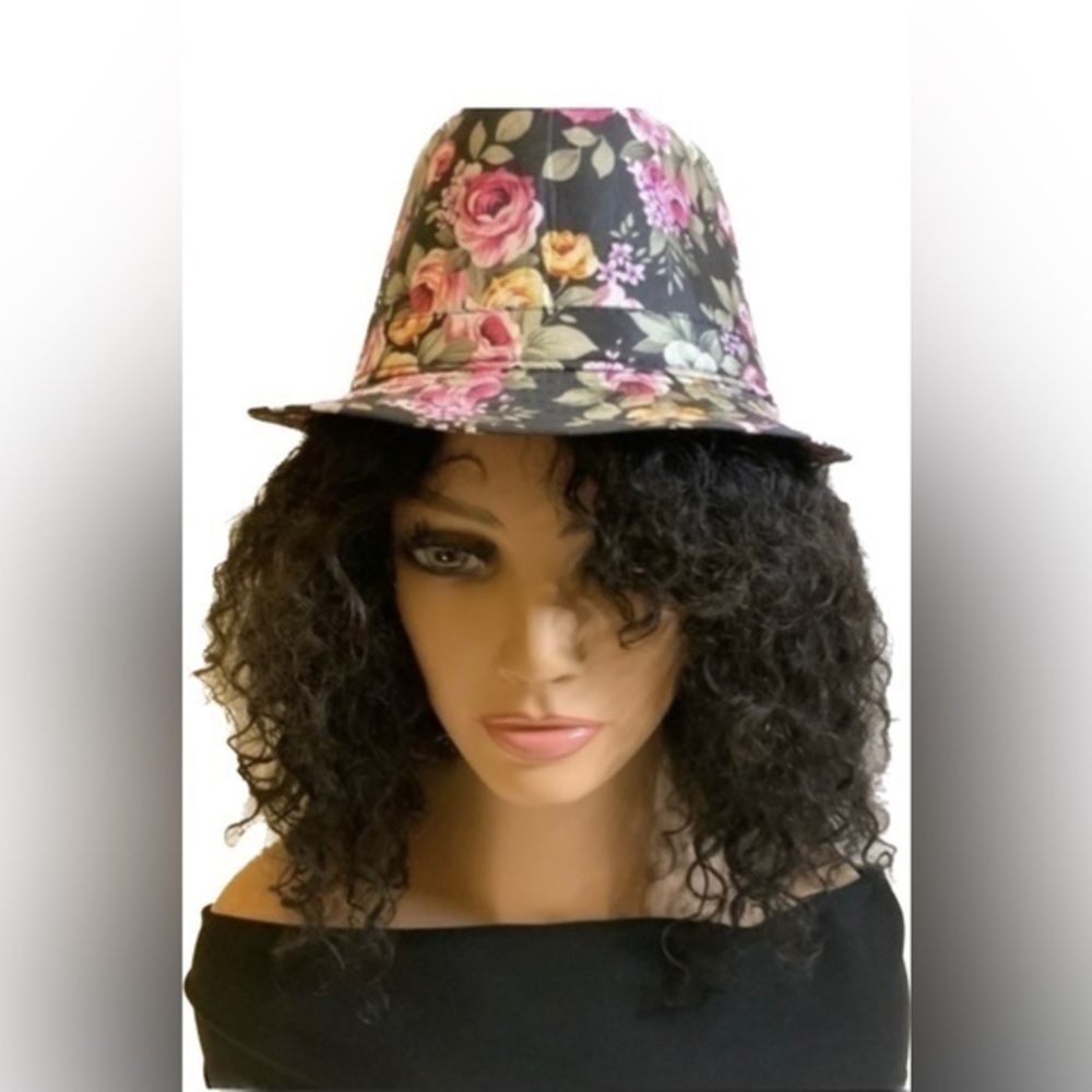 Floral Print Fedora